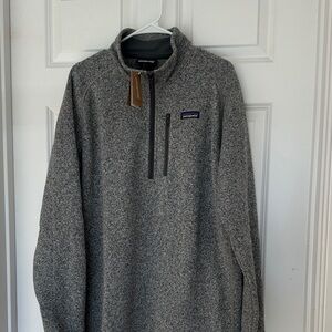Patagonia Heathered Gray Fleece Pullover